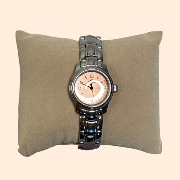 Fendi 210L Quartz Silver Pink Watch - Picture 1 of 10